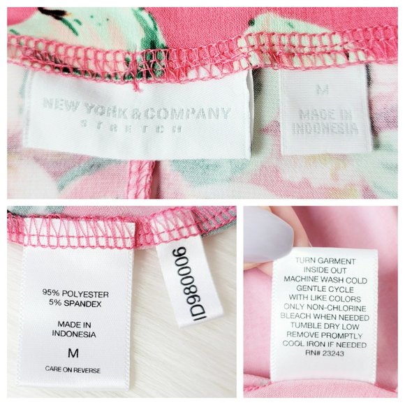 !!SOLD!! New York & Company Pink Floral Belted Maxi Dress w Kimono Style Sleeves - Picture 14 of 16